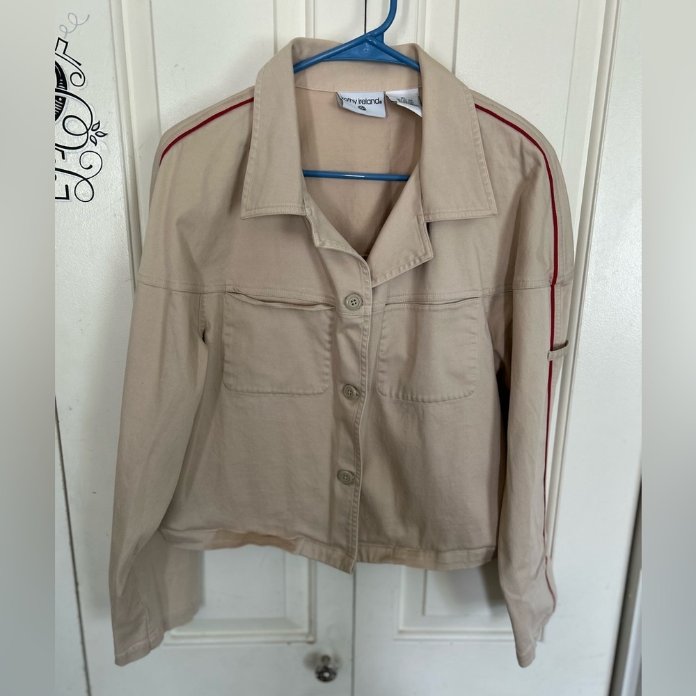 Kathy Ireland Sportswear Tan Jacket Size XL